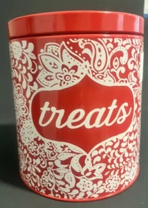 The Pioneer Woman - Red Pet Treat Jar - Stylish Storage for Your Treats - Picture 1 of 3