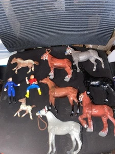 Lot Of Vintage Horses Clydesdale Lot Other Brands Too - Picture 1 of 4