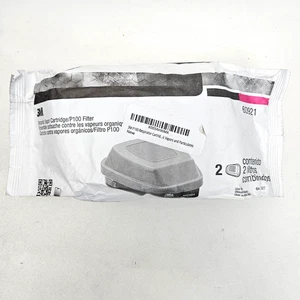 3M 2 Respirator Organic Vapor P100 Cartridges House Hold Multipurpose 60921 2027 - Picture 1 of 13