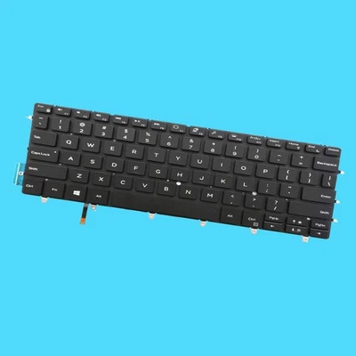 Novo Teclado dos EUA com Retroiluminação Preto Para Dell XPS 13 9380 9380-7660SLV-PUS P82G 3CM18 - Imagem 1 de 4