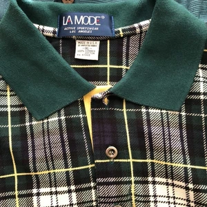 Herren La Mode Tartan Karo Poloshirt XL Mehrfarbig Kariert Baumwolle - Bild 1 von 3