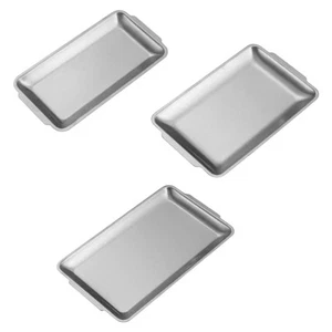 Stainless Steel Food Serving Tray Multipurpose Stackable - Picture 1 of 22