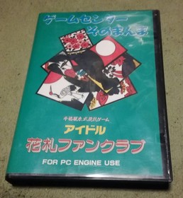 GAMES EXPRESS Idol Hanafuda Fan Club HuCARD PC Engine with Case & Manual