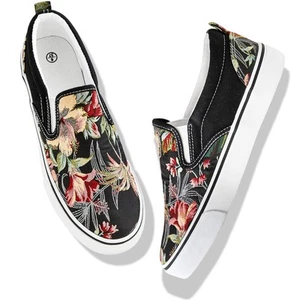 Women's Slip on Shoes Fashion Canvas Sneakers Low Top Casual Shoes Non Slip L... - Picture 1 of 6