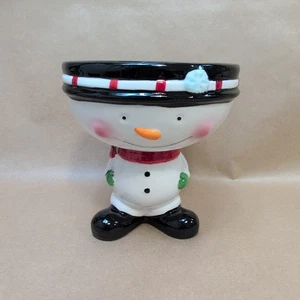 The Leonardo Collection 2024 Christmas Snowman Figure Bowl Dish Xmas Decor - Picture 1 of 9