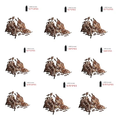 100x Dial Feet Stickers Granular Solder Watch Movement Repair Spare Parts Set - Image 1 of 4