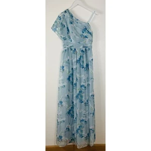 Adrianna Papell One Shoulder Long Floral Dress Size 6 NWT - Picture 1 of 4