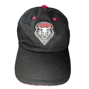 Nuevo México Lobos Negro Universidad de Nuevo México Bordado Sombrero Gorra Limpio - Imagen 1 de 14