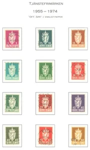 Norway AC53 Service 12v 1955 -1974 used - Coat of Arms - Picture 1 of 1