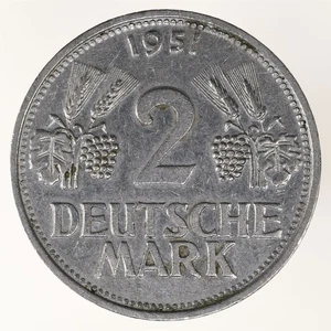 Alemania 1951-G 2 marcos alemanes KM#111 - Imagen 1 de 2