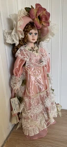 Vintage The Anastasia Collection DESIREE 18" große Porzellanpuppe rosa mit Box - Bild 1 von 19