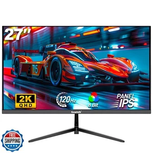 Gawfolk Gaming Monitor 27 inch QHD IPS, PC Screen 120Hz 2K (2560×1440P), Ultr - Picture 1 of 5