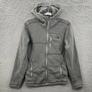 Chaqueta North Face Para Hombre Pequeña Gris Gordon Lyons Cremallera Completa Con Capucha Vellón Exterior - Imagen 1 de 12
