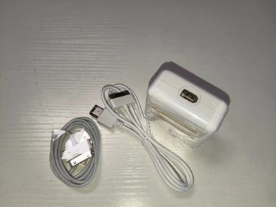 iPod 4th A1070 Apple Power Adapter + 30Pin to Firewire FW Charging Data Cable - Image 1 of 4