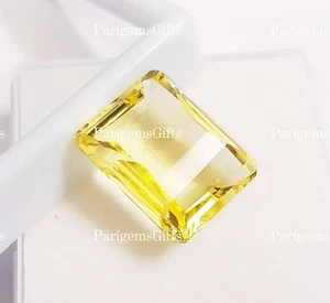 18 Ct Yellow Topaz Pixel Cut For Pendent Size Loose Gemstone - Picture 1 of 8