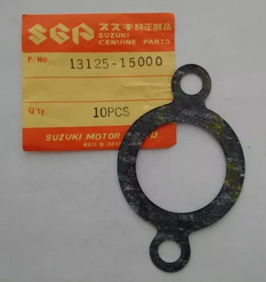 Junta de admisión Suzuki TM TS GT 250 400 500 750 1968-77 NOS OEM 13125-15000 Foto 1 de 4