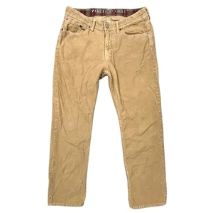 Pantalone American Eagle velluto a coste uomo 31x30 beige preppy casual scuola - Foto 1 di 10