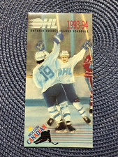 1993-94 OHL London Knights pocket hockey schedule - Molsons
