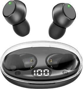 Bluetooth 5.0 Headphones Wireless Earbuds Mini Ear Buds Build-In Mic Stereo 35Hr - Picture 1 of 12