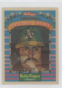 1991 Sportflics Kellogg's Corn Flakes Baseball Greats Rollie Fingers #7 HOF