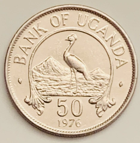 1976 Uganda 50 Cents KM# 4a Uncirculated Condition Cover