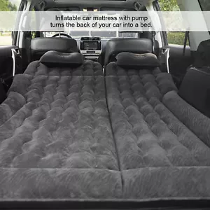 Inflatable Car Double Air Bed Car Boot Rear Rest Mattress Travel Camping UK` - Picture 1 of 12