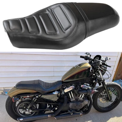 Driver Passenger Two Up Seat For Harley Davidson Sportster 883 1200 XL1200 72 48 Foto 1 de 4
