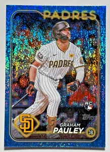 2024 Topps Update Baseball #US84 GRAHAM PAULEY RC Blue Holo Foilboard /999 - Picture 1 of 2