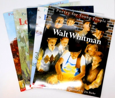 Book Poetry For Young People Lot 5 Walt Whitman Emily Dickinson Lewis Carroll - Image 1 of 4