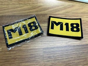 Patch tissu tissé 1 Sig Sauer M18 avec adhérence crochet arrière - Photo 1 sur 2