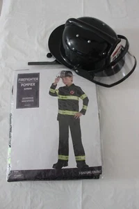 Amscan Firefighter Costume with Helmet Kids Size 8-10 Medium NIP - Picture 1 of 5