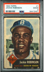 1953 Topps #1 Jackie Robinson PSA 2 **Iconic Card*