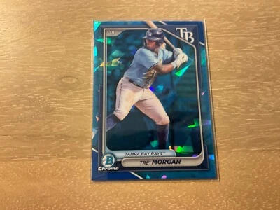 2024 Bowman Draft Sapphire Tre Morgan BDC-197 Tampa Bay Rays - Image 1 of 2