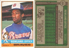 1976 Topps #256 Rowland Office - - - Excellent
