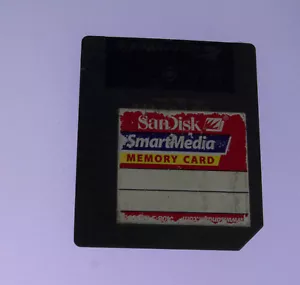 RARE OLD STICKER - SanDisk SmartMedia Memory Card SDSM 8MB - HTF model ANCIENT! - Picture 1 of 2