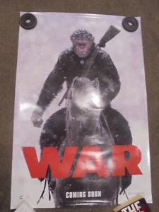 War For Planet Of The Apes 2017 - Póster de película original de doble cara de DS - 27x40 - Imagen 1 de 9
