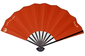 Vintage Japan Airlines Folding Hand Fan - Picture 1 of 3