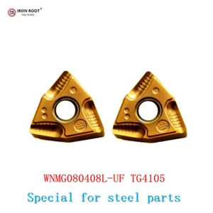 10P WNMG432 080408L-UF TG4105 CNC Metal Cutting Tool Turning Carbide Insert stee - Picture 1 of 6