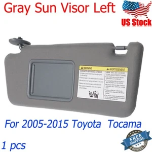 Parasol gris del lado del conductor con espejo retrovisor para Toyota Tacoma 2005-2015 74320-04181-B1 - Imagen 1 de 15