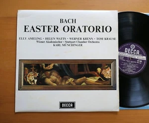 SET 398 ED3 Bach Easter Oratorio Elly Ameling Karl Munchinger NM Decca 1st WB - Picture 1 of 6