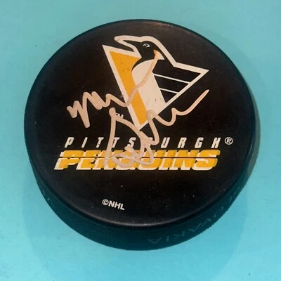 MIKE SULLIVAN Signed Pittsburgh PENGUINS Puck Beckett (BAS) - Image 1 of 3