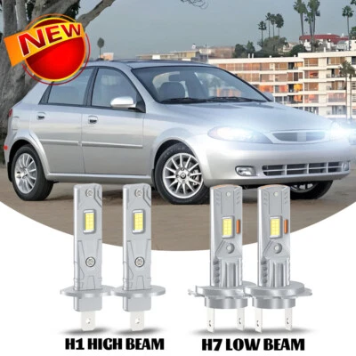 For Suzuki Forenza 2004-2008 4pcs Combo LED Headlights High Low Beam Bulbs 6000K - Image 1 of 4