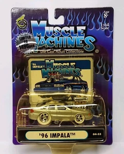 Muscle Machines 1:64 '96 Chevrolet Impala Silver White Tires 1 Of 1496 Chase - Picture 1 of 4