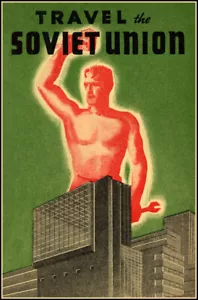 Reise die Sowjetunion Poster, Kommunismus, UdSSR, Russland, Vintage - Bild 1 von 2