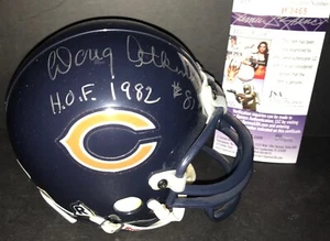 Mini Casco Doug Atkins Chicago Bears Autografiado Firmado Cortacésped 1982 JSA Certificado de Autenticidad - Imagen 1 de 1
