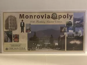 MonroviaOpoly 125 cumpleaños edición limitada título de Chicago compañía de seguros - Imagen 1 de 18