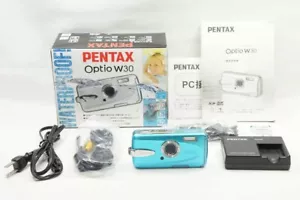 PENTAX Optio W30 7.1MP Compact Digital Camera Light Blue w/ Box #241202aj - Picture 1 of 10
