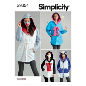 Simplicity SEWING PATTERN S9354 Misses' Jacket Costume, Masks & Hat XS-XL - Picture 1 of 12