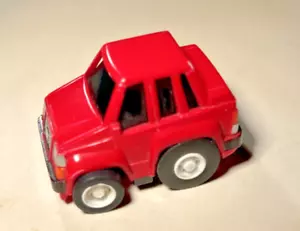 Red 1989 BUDDY L Zipper Volvo Car Pull Back (Doesn't Work) Plastic Vtg - Picture 1 of 5