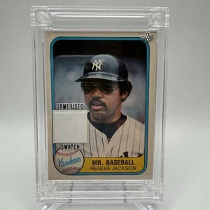 REGGIE JACKSON 2024 Jersey Fusion 1985 Baseball Game Used Patch Memorabilia HOF - Picture 1 of 9